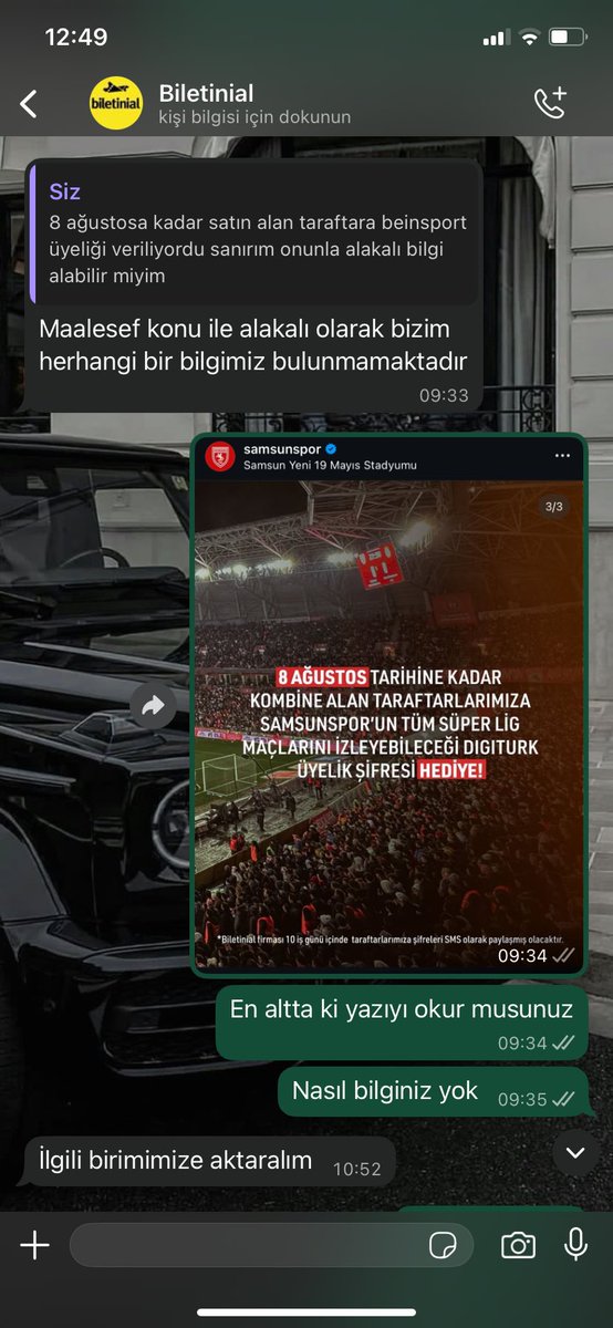 Az muhabbete bak 🤦🏻

#Samsunspor #biletinial