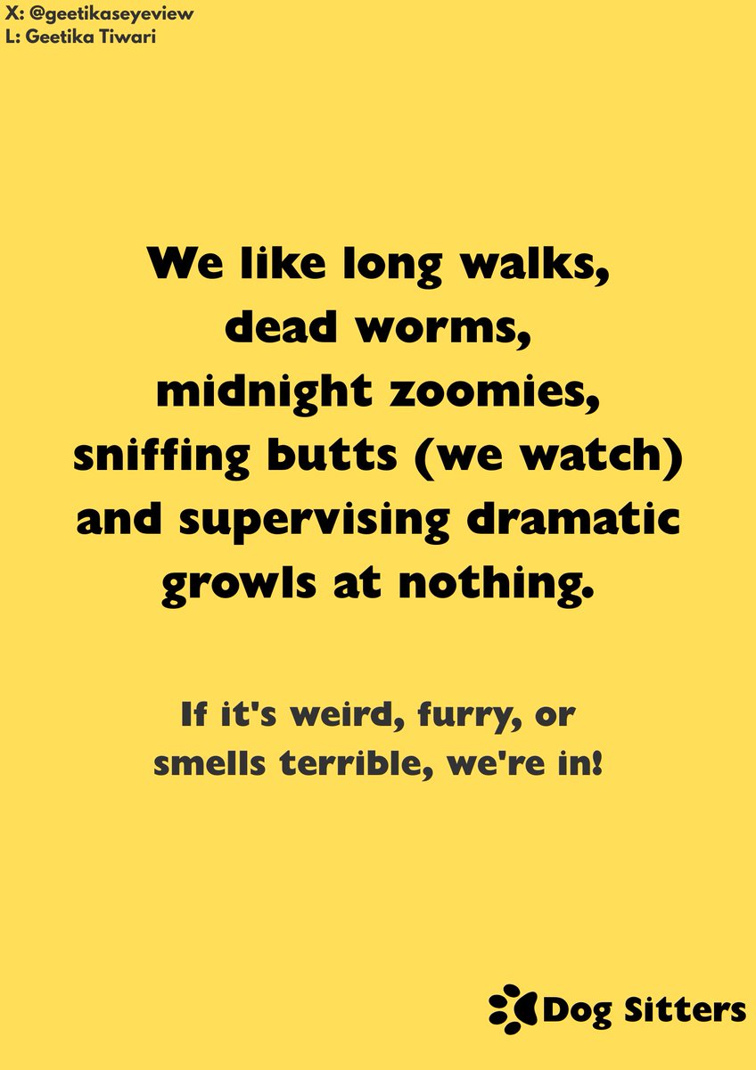 Create posters to advertise #DogSitters 🐶
<a href="/OneMinuteBriefs/">One Minute Briefs ⏱️</a>
#advertising
