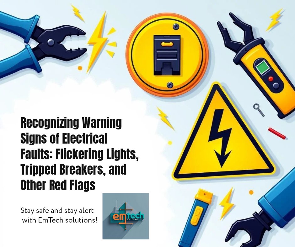 OluwaseunT15679's tweet image. Did you know? Faulty wiring causes 30% of electrical fires. 🔥 EmTech Solutions offers expert inspections to keep you safe. Book now! #ElectricalSafety #EmTechSolutions