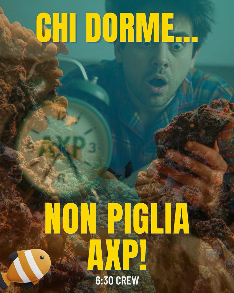 🐠 Se sei ancora in fondo al mare, ti sei perso AXP.
Chi dorme… non piglia $AXP ⏰
La 6:30 CREW è già operativa 📈☕

#Axeple #AXP #Wakecoin #CryptoMeme #6e30Crew