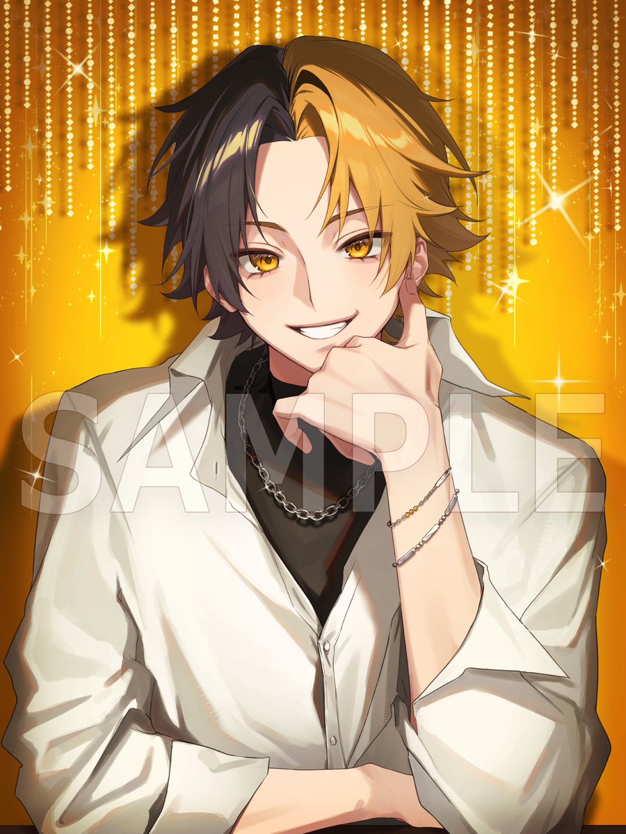 遅ればせながら、アンシクのみろく( #miroku2707 )さんのお誕生日グッズイラストを担当させていただきました！ 
お誕生日おめでとうございます🎂💛

#みろく生誕2025