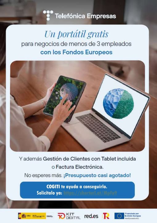 AÚN PUEDES ACCEDER A LA AYUDA EUROPEA KIT DIGITAL SEGMENTO III PARA DIGITALIZAR TU ACTIVIDAD
 📷 Solicítala ya!! tinyurl.com/kit-digitalIII