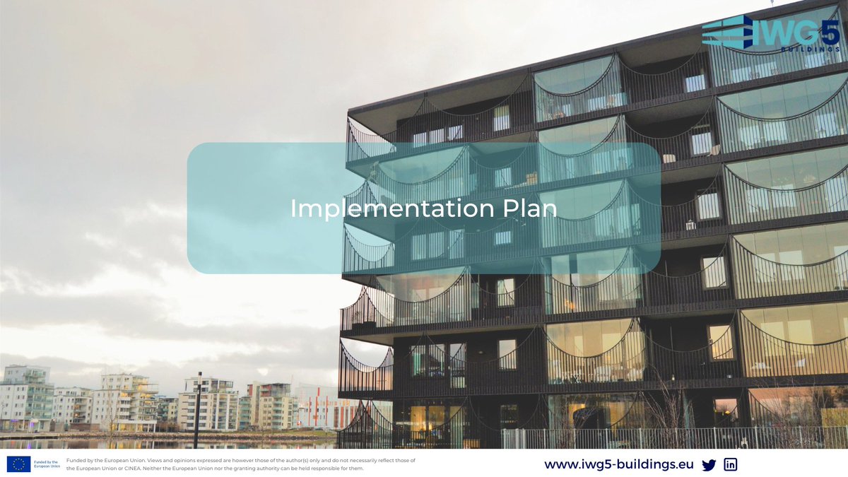 📢 #IWG5Buildings has published the 2025 revision of its Implementation Plan.
You can read it on the project's website👉 iwg5-buildings.eu/wp-content/upl…