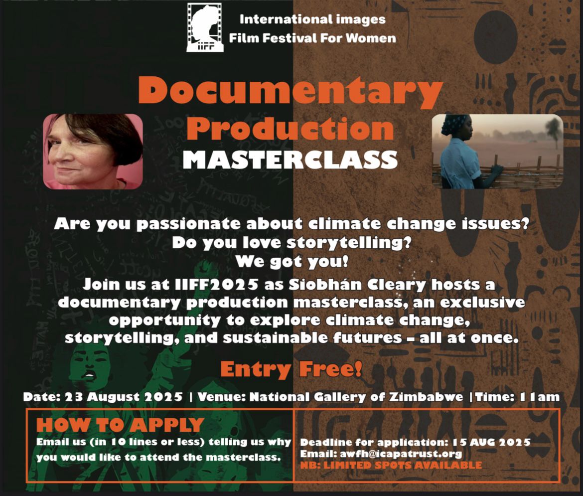 WFOZICAPA's tweet photo. EXCITING OPPORTUNITY ALERT! 

IIFF2025 is coming back bigger and better for filmmakers🤎

Apply now and tell a friend. 
Remember - it's all FREE!!

#film #business #documentary #Masterclass https://t.co/nNNwFkBxjX