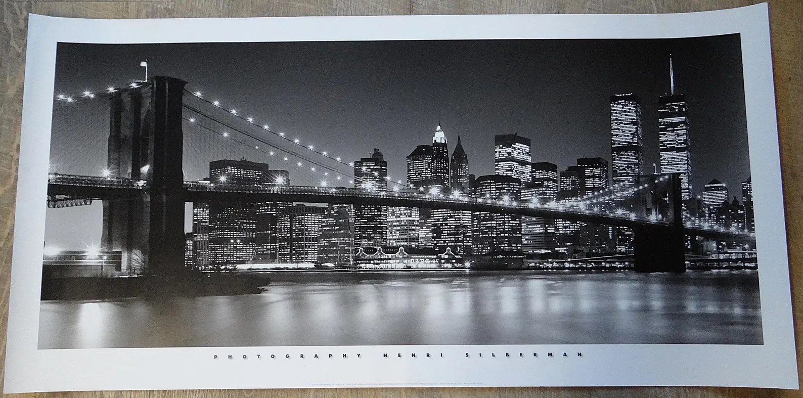 White Brooklyn Bridge/アンリ シルバーマン/ポスター Marie ArtCollection on X: 