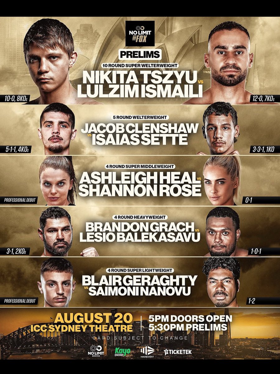 Shane Heal (@shaneheal) on Twitter photo Couldn’t be prouder of my big girl Ash making her Pro Boxing debut on the <a href="/NoLimit_Boxing/">No Limit Boxing</a> card. #dedication #toughness for tickets click below
Let’s go kiddo👊🏼❤️
premier.ticketek.com.au/shows/Show.asp… Couldn’t be prouder of my big girl Ash making her Pro Boxing debut on the <a href="/NoLimit_Boxing/">No Limit Boxing</a> card. #dedication #toughness for tickets click below
Let’s go kiddo👊🏼❤️
premier.ticketek.com.au/shows/Show.asp…