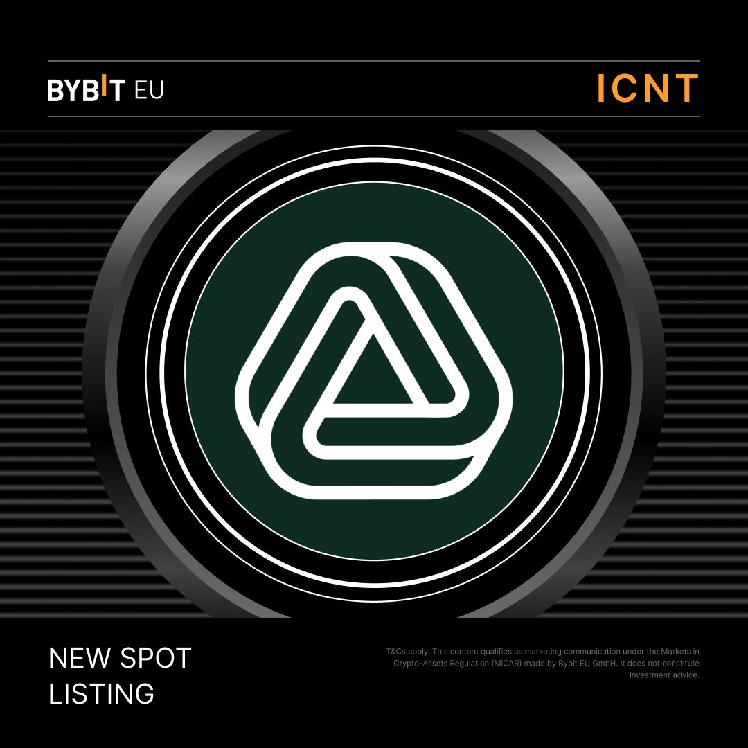 Bybit EU (@bybiteu) on Twitter photo 📣 $ICNT is officially listed on #BybitEUSpot with <a href="/ICN_Protocol/">Impossible Cloud Network</a>!
$ICNT is the native token of Impossible Cloud Network (ICN), an open, permissionless, and composable cloud ecosystem built to replace legacy platforms like AWS with decentralized enterprise-grade storage, compute, 📣 $ICNT is officially listed on #BybitEUSpot with <a href="/ICN_Protocol/">Impossible Cloud Network</a>!
$ICNT is the native token of Impossible Cloud Network (ICN), an open, permissionless, and composable cloud ecosystem built to replace legacy platforms like AWS with decentralized enterprise-grade storage, compute,