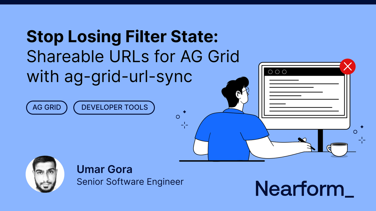 nearform_os's tweet image. We’ve open-sourced ag-grid-url-sync—a 3KB utility for AG Grid:

🔗 Share filtered views via clean URLs
♻️ Restore filter state on reload
⚙️ Works w/ React, Angular, Vue, JS
✔️ Supports all 26 native AG Grid filter operations

Learn more &amp;gt;&amp;gt; nf.ie/4oaAIyF

#AGGrid #OSS