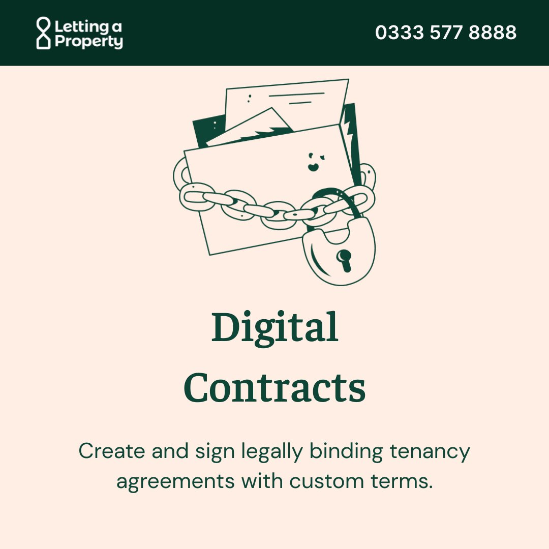Create and sign tenancy agreements in minutes.
✔️ Digital
✔️ Legally binding
✔️ Custom terms
Start using Digital Contracts 👉 eu1.hubs.ly/H0m2Tjf0

#UKLandlords #DigitalContracts #LettingMadeEasy