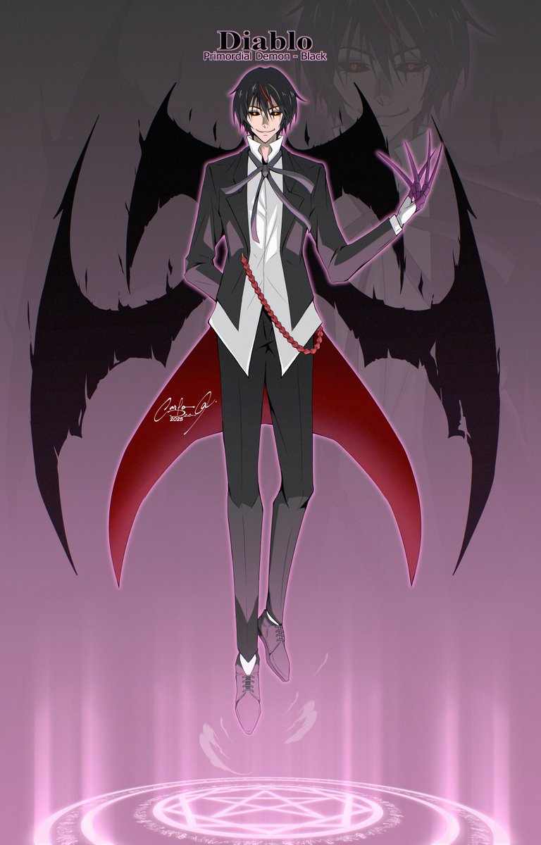 deeofficial_iii's tweet photo. Meet Diablo, also known as Noir the Black Primordial, one of the seven Primordial Demons. #fanart #digitalartwork #digitalart #digitalillustration #artillustration #clipstudiopaint #Diablo #thattimeigotreincarnatedasaslime #primordialdemon https://t.co/4lZSrbTiAm