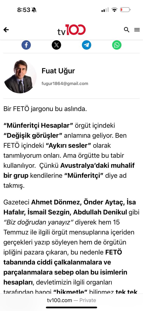 Mealen diyorlar ki: Bu münferitçiler devletin bir kurumuyla çalışıyor ama bundan falanca yerdeki savcının, mahkemenin doğal olarak haberi yok. O savcı da bizim münferitçileri bilmediğinden ve kurumlar arası entegre bir sistem olmadığından yanlışlıkla bizim münferitçi hesapları da