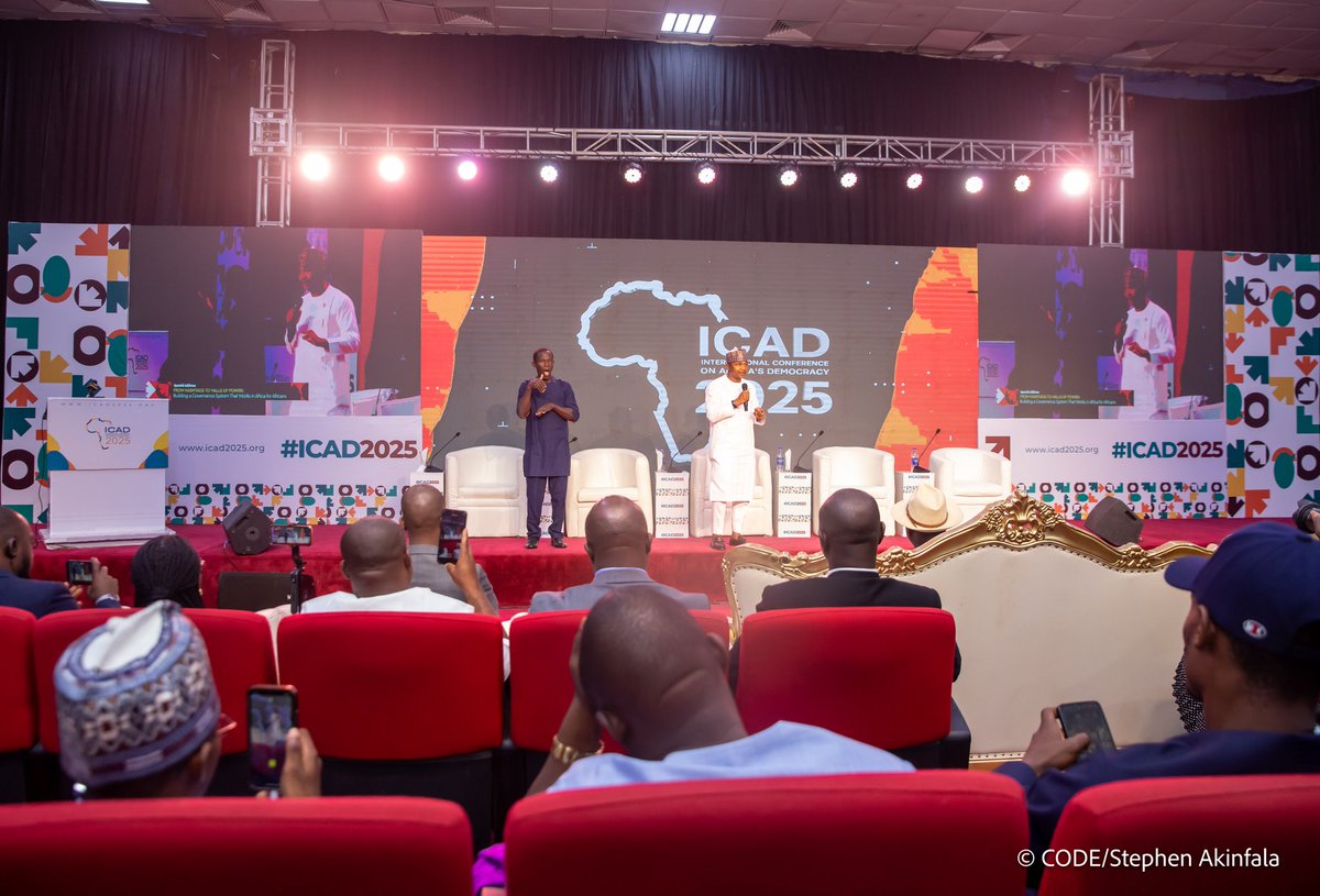 CODEActivist's tweet photo. Real change goes beyond hashtags, it begins with purpose, community, and action. At #ICAD2025, I spoke on “Mobilising Citizens for a New Democratic Imagination in Africa,” urging us to mobilise citizens offline and build an inclusive, transparent democracy.
#CODEActivist https://t.co/7wCCsYHz2I