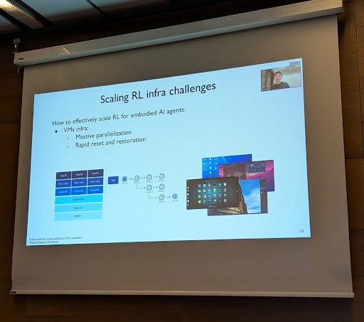 REALM is continuing in the afternoon with Tao Yu, Yu Su and Daniel Fried,  taking about:

- Open Foundations for Computer-Use Agents
- Augmenting Human Cognition with AI Agents that Use Computers
- Inducing Functions to Improve LLM Agents

#ACL2025 #acl2025nlp