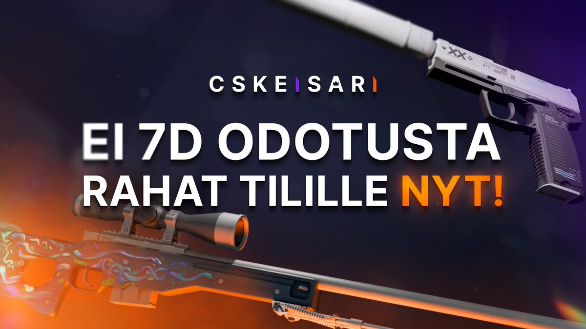 CSKeisari's tweet image. 👑 Rahat tilille heti, Ei Trade Protect odotusta! 

CSKeisarin uusi “Ennakkomyynti” mahdollistaa skinien myymisen tuttuun tapaan välittömästi. Steamin uuden päivityksen myötä Trade Protect vaikeuttaa kaupantekoa mutta ei meillä!

➡️ CSKeisari .fi