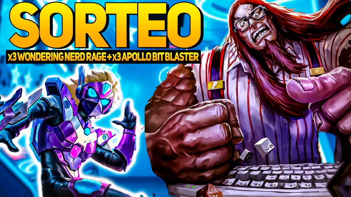 FerreRlzYTB's tweet photo. ⚡️NUEVO SORTEO, Hasta el Día 8⚡️
- x3 Wondering Market Cabrakan Nerd 
- x3 Apollo Megaman Skin 
Aquí: https://t.co/dlmWlC41Fk https://t.co/wIjpbuRpRi