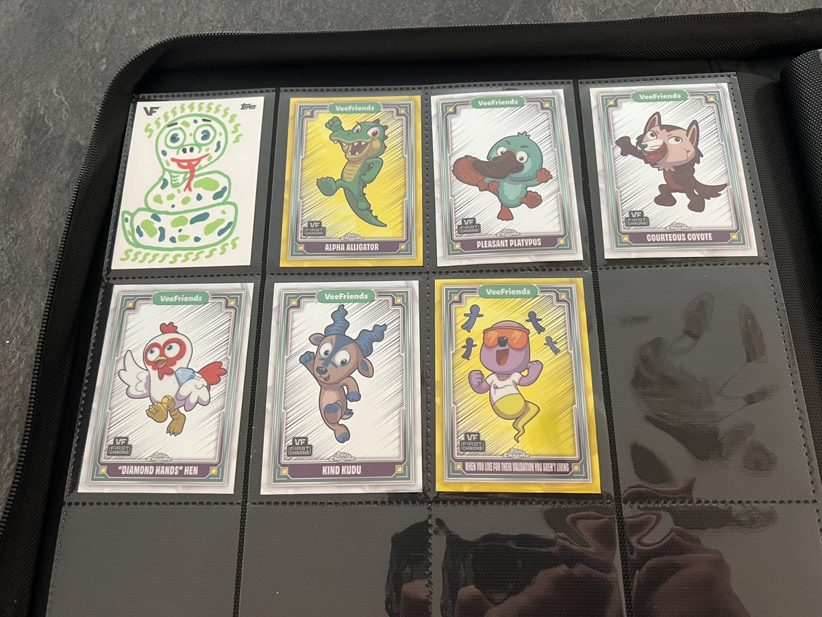 Seth Rosen (@tavcannallc) on Twitter photo So I opened two packs of VeeFreinds Cards and got a 1:1 of an artist sketch card, autographed. 😮. <a href="/garyvee/">Gary Vaynerchuk</a> the pack that had the 1:1. My first ever pack of VeeFriends and my first 1:1 from this collection. 🚀🇺🇸 So I opened two packs of VeeFreinds Cards and got a 1:1 of an artist sketch card, autographed. 😮. <a href="/garyvee/">Gary Vaynerchuk</a> the pack that had the 1:1. My first ever pack of VeeFriends and my first 1:1 from this collection. 🚀🇺🇸