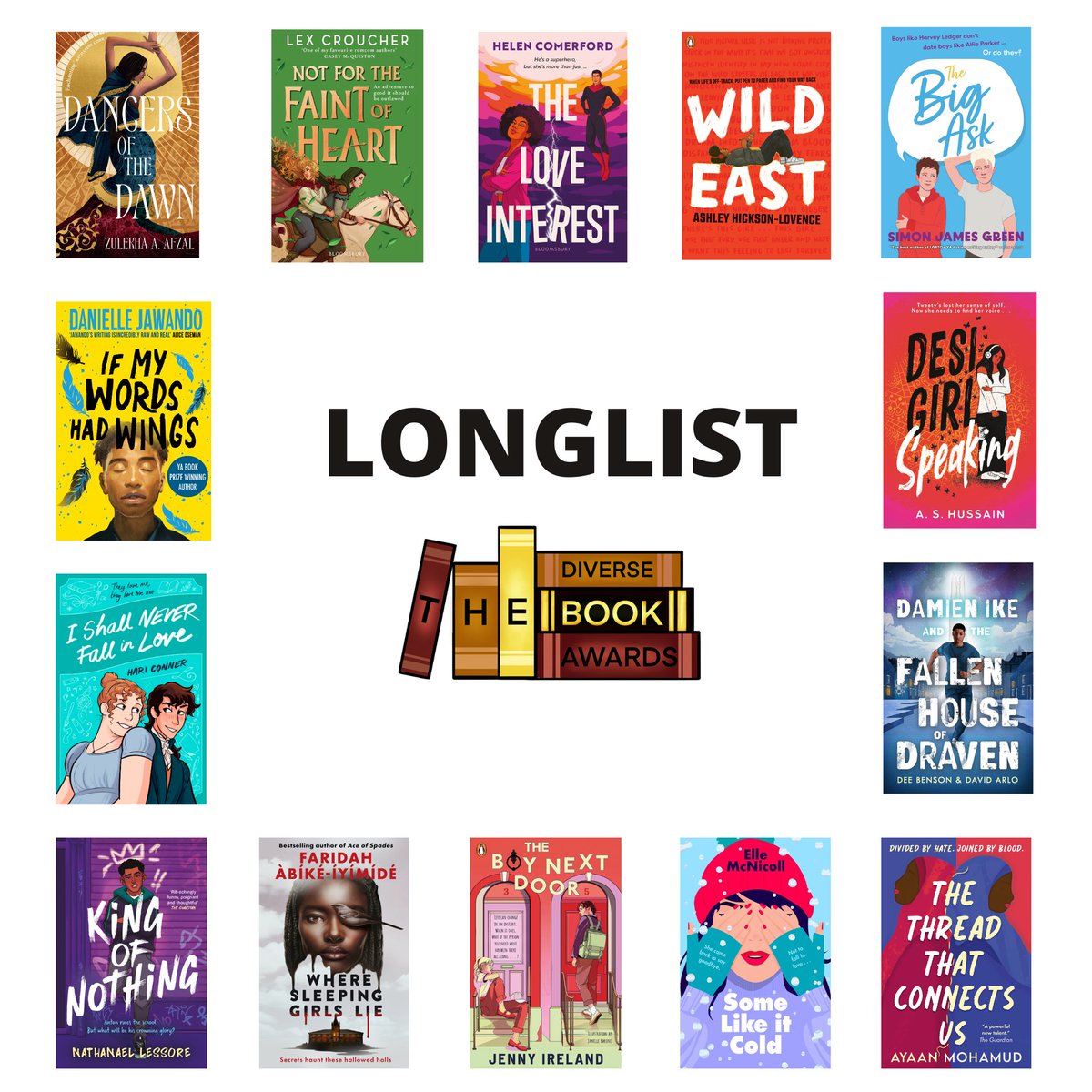 The Diverse Book Awards 2025 Longlist - YA 
See the full longlist (link in bio)
Sponsored by Madeleine Milburn Literary, TV &amp; Film Agency 
Congratulations to everyone! Please do support these amazing books and vote for your fav to win the Readers' Choice Award
#thedbawards