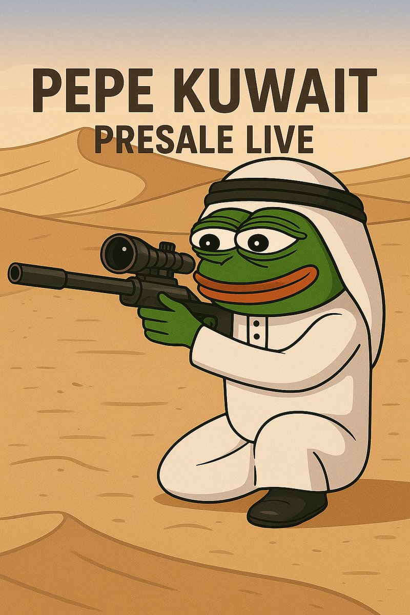pepe_kuwait's tweet photo. 🚨 Audit & KYC Incoming ⚡

The #Presale is LIVE – Don’t miss your chance to secure a stake in the most electrifying meme coin from the Gulf!
👉 https://t.co/DfC8Qj0JjV

✅ Transparent
✅ Secure
✅ Community-Driven

#PepeKuwait #CryptoPresale #MemeCoinSeason #Solana #CryptoKuwait #PresaleLive #AuditReady #KYCVerified