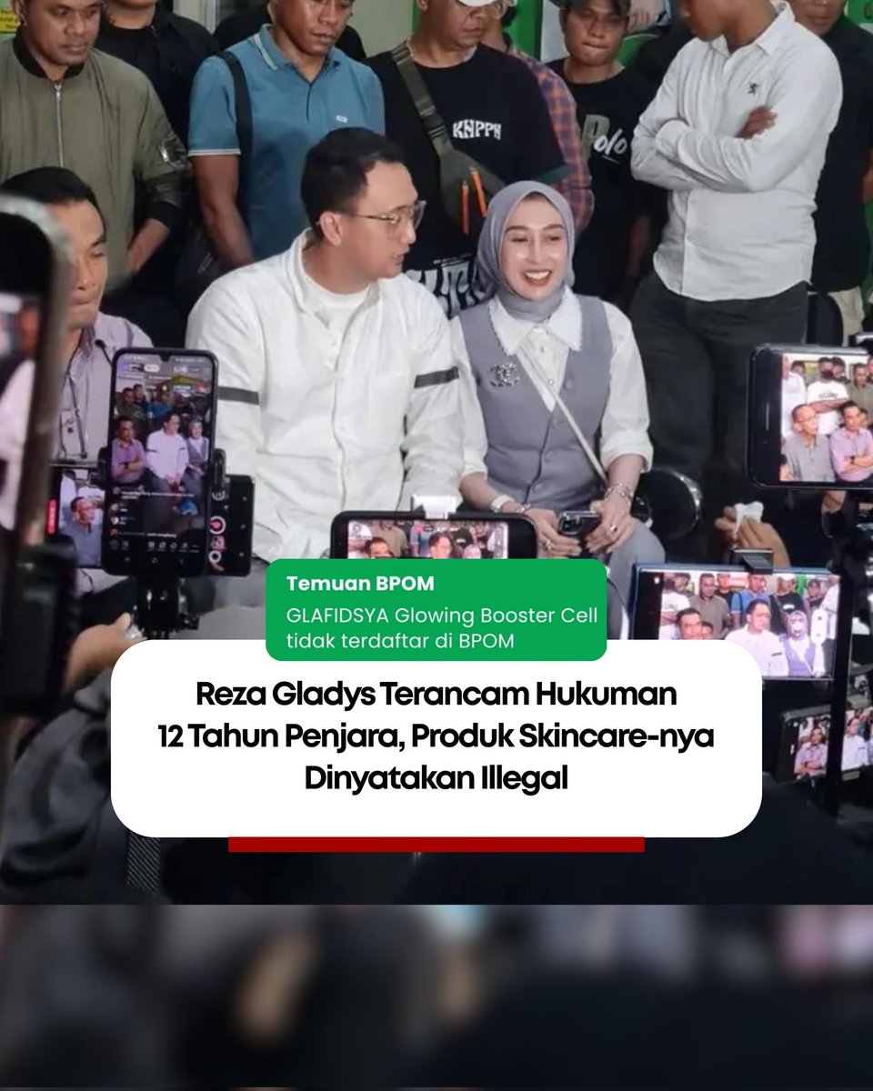 Michell38219448's tweet photo. Jahat banget produksi skincare abal-abal 
#TangkapRezaGladys
Tindak Skincare Illegal https://t.co/rVknaidOa6