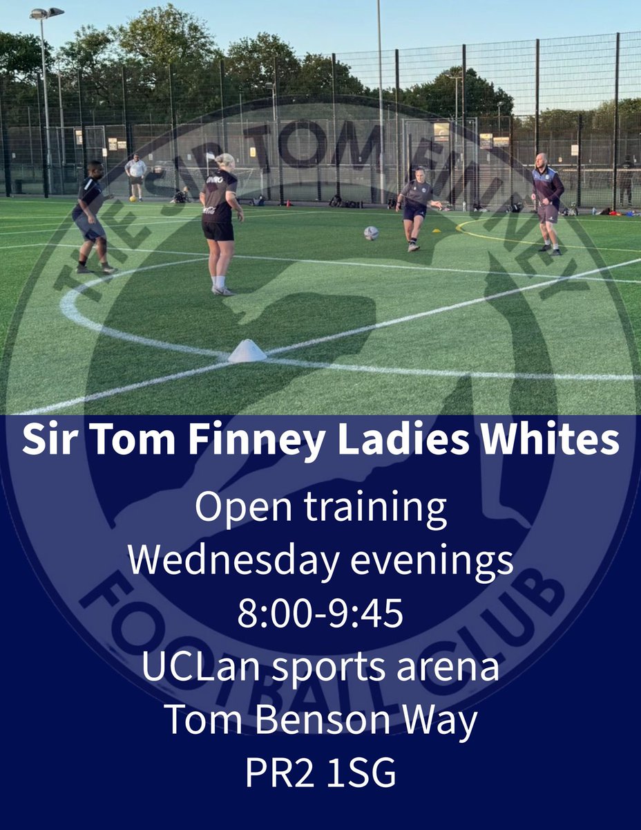 Sir Tom Finney FC Ladies & Girls (@stfladies_girls) on Twitter photo 📣 Ladies Whites Players Wanted 📣
Ladies Whites are looking to add experienced players to the squad for the new season! ⚽️
✅ Excellent training & match facilities
✅ UEFA & FA Qualified Coaches.
✅ Training / Match Kit Provided
All positions welcome 🙌🏻
<a href="/finney_sirfc/">Sir Tom Finney FC</a> 📣 Ladies Whites Players Wanted 📣
Ladies Whites are looking to add experienced players to the squad for the new season! ⚽️
✅ Excellent training & match facilities
✅ UEFA & FA Qualified Coaches.
✅ Training / Match Kit Provided
All positions welcome 🙌🏻
<a href="/finney_sirfc/">Sir Tom Finney FC</a>