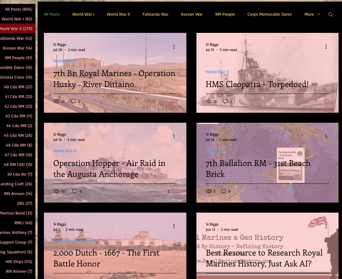 I have a new lay out for my Royal Marines History 'Dits' page, please come and let me know what you think?

royalmarineshistory.com/dits-royal-mar…