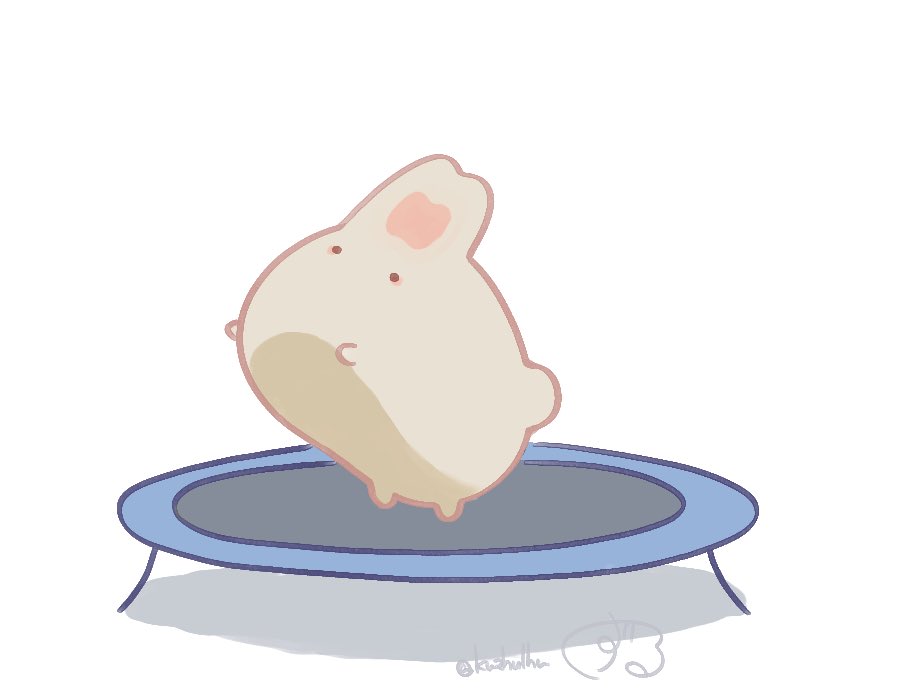kuzhulhu's tweet photo. うさぎトランポリン https://t.co/uTr8cg1kh6