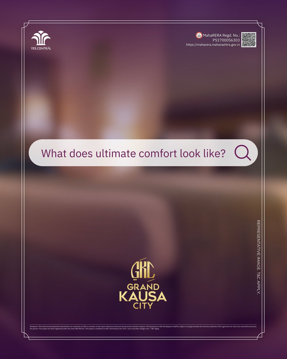 GkcMumbra's tweet photo. A home where every detail feels tailor-made for you.
Welcome to Grand Kausa City — Where comfort meets class. 🏡✨

#GrandKausaCity #GKC #YesCentral #LuxuryHomes #LuxuryLiving #comort  #ThaneRealEstate #MumbraLiving #realestate #mumbra #mumbralover #premiumliving #viral https://t.co/vYsKe89rOO
