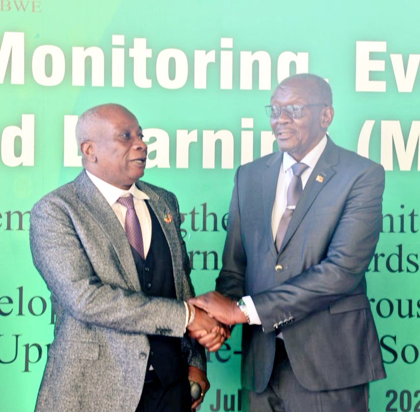 UNZimbabwe's tweet photo. Officially opening the Monitoring &amp; Evaluation week underway in Harare, VP Col. (RTD) K.C.D Mohadi stressed that Monitoring and Evaluation is a strategic imperative that is no longer optional. #MELForImpact #EvidenceBasedDecisions https://t.co/K5oWAvVmFU