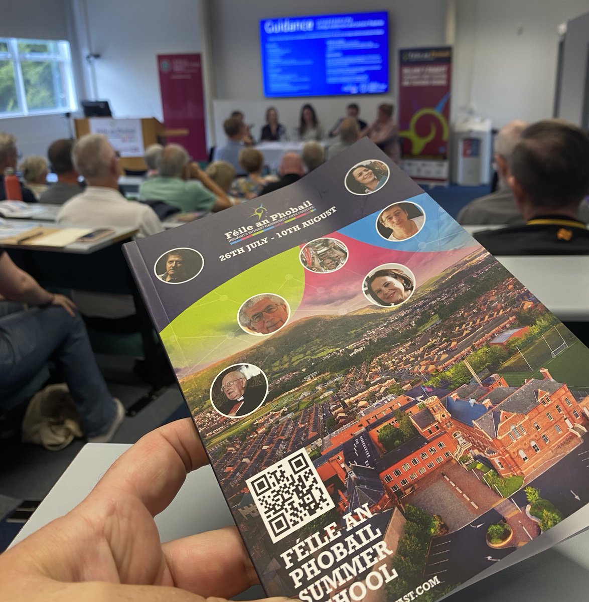 First day of Féile Debates &amp; Discussions at St Mary’s.
Excellent opening discussion on what a United Ireland could mean for unionists.
Everyone welcome to attend an excellent lineup of speakers running from today until 10th August.