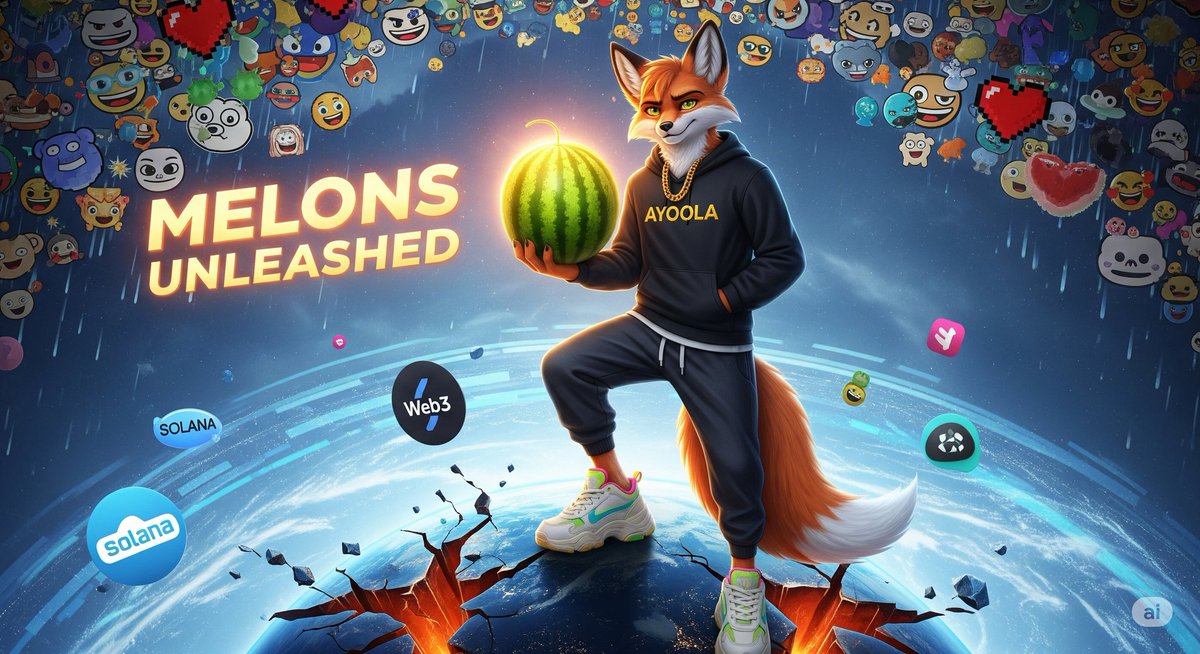 nerdofweb3's tweet photo. Most memecoins want to go to the moon.
But $MELONS?
It wants to take over Earth first.
🍉 Stickers. Memes. Missions. Melon raids.
And now — NFTs & games that make CT actually fun again.
Here’s the 🍉 revolution no one’s ready for:
👇 #MelonsUnleashed https://t.co/2tnrJEOt02