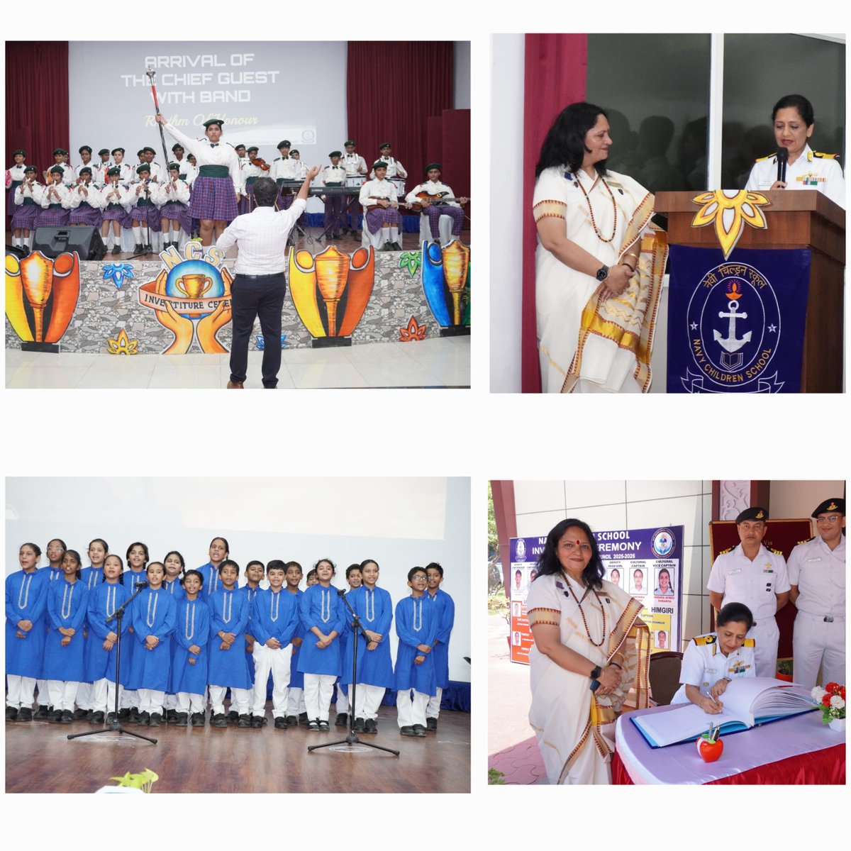 #NCSVizag conducted #InvestitureCeremony on 30 Jul. Surg Cmde Diviya Gautam, VSM, Commanding Officer, INHS Kalyani conferred leadership badges on student leaders  and exhorted them to discharge their responsibilities with dedication and sincerity.