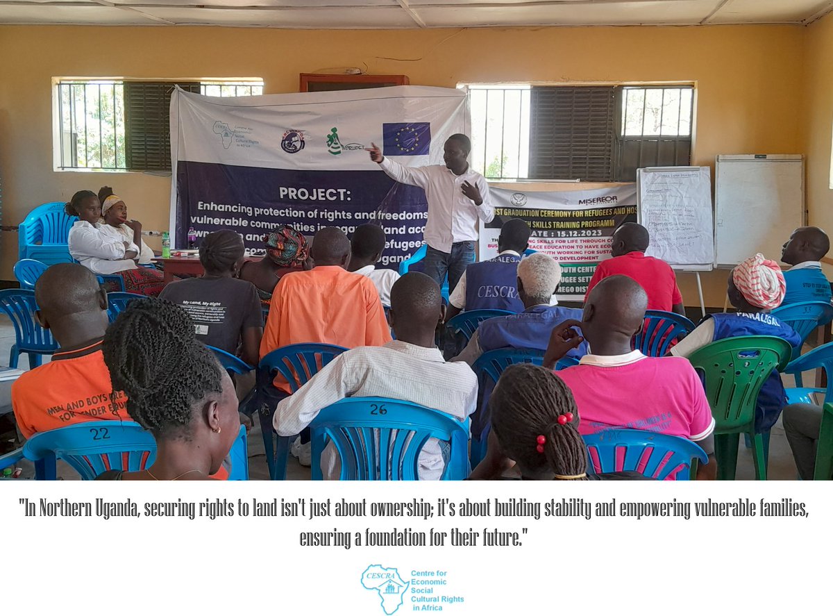 CESCRA Africa (@cescraa) on Twitter photo Securing land rights for vulnerable communities,including refugees& host communities,is crucial for dignity, stability & sustainable development. Let's work together to protect their rights & promote inclusive land governance #LandRights <a href="/EUinUG/">EU in Uganda</a> <a href="/hivosroea/">Hivos East Africa</a> <a href="/ajws/">American Jewish World Service (AJWS)</a> <a href="/UNHCRuganda/">UNHCR Uganda</a> Securing land rights for vulnerable communities,including refugees& host communities,is crucial for dignity, stability & sustainable development. Let's work together to protect their rights & promote inclusive land governance #LandRights <a href="/EUinUG/">EU in Uganda</a> <a href="/hivosroea/">Hivos East Africa</a> <a href="/ajws/">American Jewish World Service (AJWS)</a> <a href="/UNHCRuganda/">UNHCR Uganda</a>