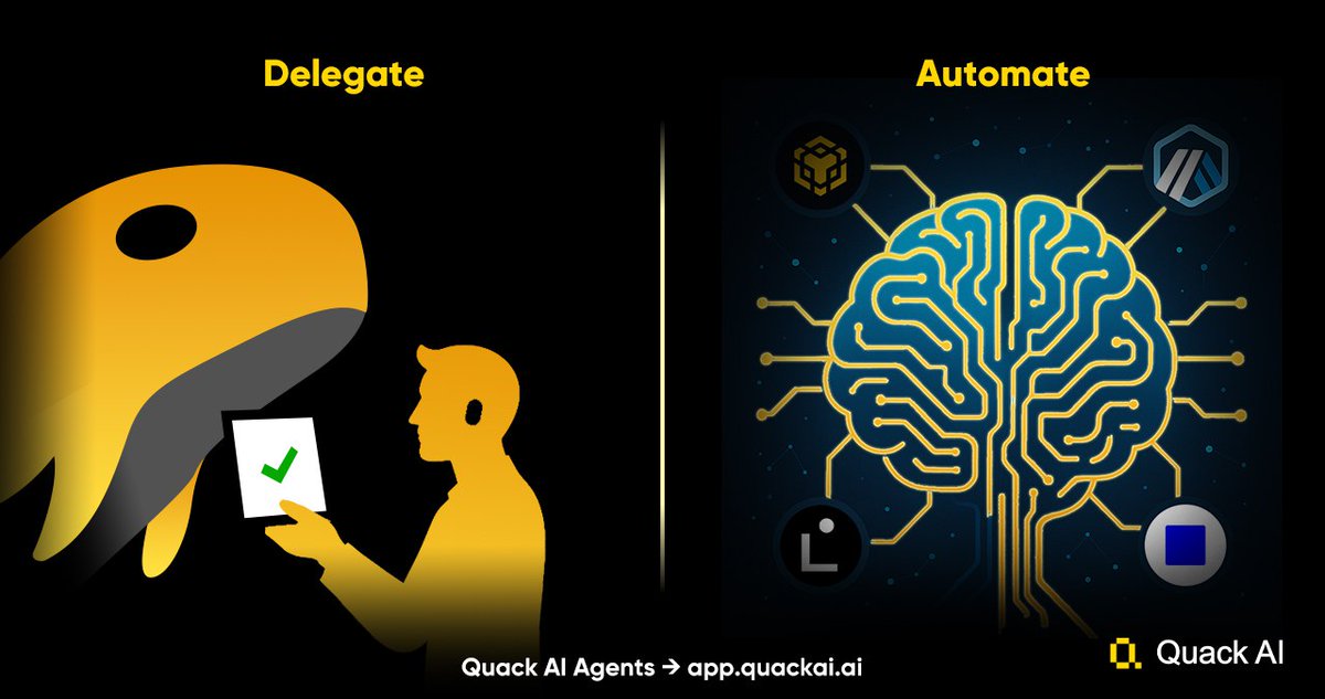 Why delegate to whales when you can automate?

Quack AI Agents read, score &amp; vote across chains — following YOUR rules.

Stay in control. Earn AIQ rewards. Govern smarter.

Experience it yourself→ app.quackai.ai/governance