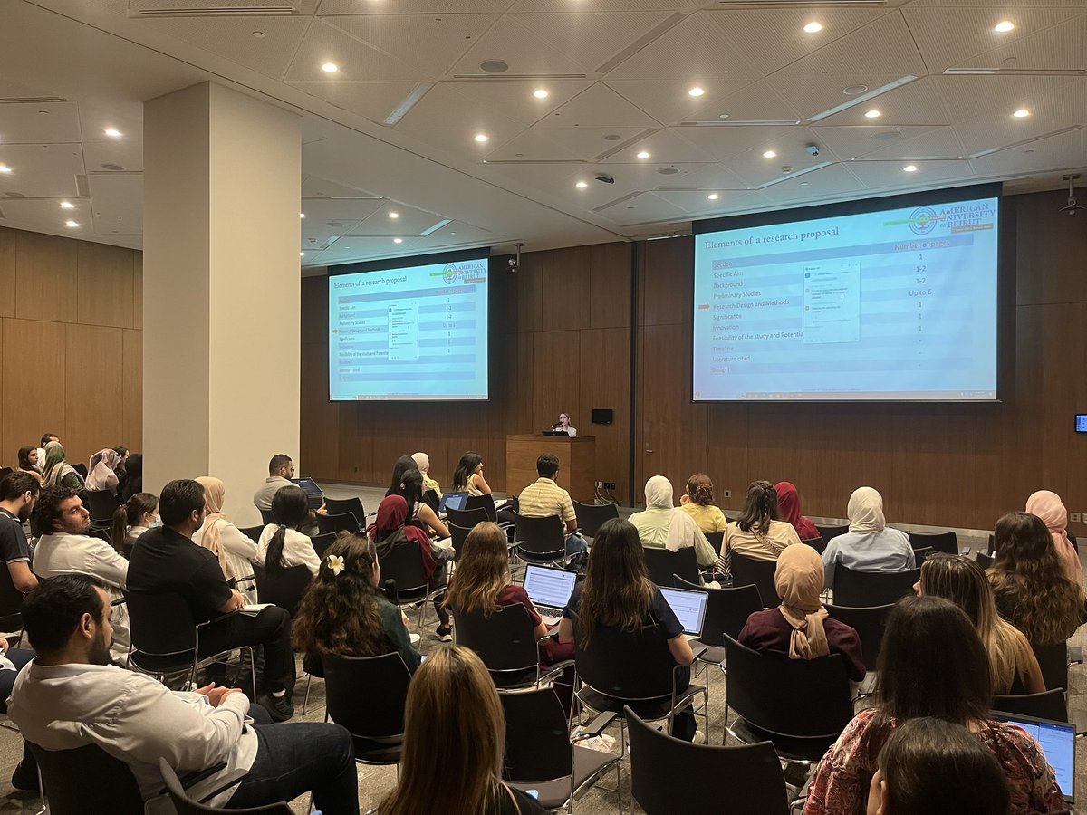 CRI_AUBMC (@cri_aubmc) on Twitter photo Very engaging day 2 of our Medical Research Lecture Series with Dr. <a href="/Nadaassaf17/">Nada assaf</a> delivering a session on “Protocol write up”  <a href="/Marlene__ch/">Marlene Chakhtoura</a> <a href="/HakimLara/">Lara Hakim</a> <a href="/AUB_Lebanon/">American University of Beirut</a> <a href="/AUBMC_Official/">American University of Beirut Medical Center</a> Very engaging day 2 of our Medical Research Lecture Series with Dr. <a href="/Nadaassaf17/">Nada assaf</a> delivering a session on “Protocol write up”  <a href="/Marlene__ch/">Marlene Chakhtoura</a> <a href="/HakimLara/">Lara Hakim</a> <a href="/AUB_Lebanon/">American University of Beirut</a> <a href="/AUBMC_Official/">American University of Beirut Medical Center</a>