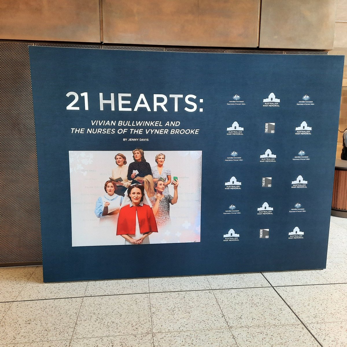 araratboy12's tweet photo. 21 Hearts, the story of Vivian Bullwinkle, who miracously survived the slaughter of 21 nurses by Japanese troops in WW2. A Story of courage, resilience, friendship &amp; brutality beautifully portrayed by 6 GREAT actors from Theatre 180 based in Perth.
We should all know this story! https://t.co/TNW91OL3pk