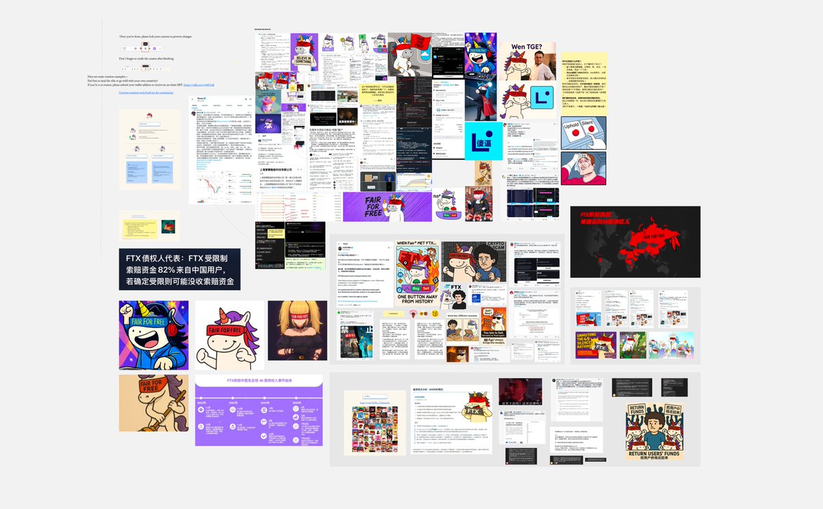 📢 The fight for fairness for FTX’s Forgotten Creditors isn’t over!

🎨 All contributions to the Fair3 Canvas are now on-chain.

👉 Mint your voice for free on <a href="/Element_Market/">Element NFT Marketplace</a>!
🔗 element.market/drop/fair-for-…

📌 Let your pain and rage live on in the blockchain.

#fairforfree