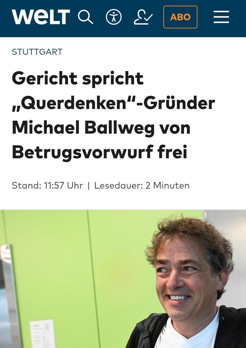 Monatelange U-Haft, eine beispiellose Diffamierungskampagne und am Ende ist von den Vorwürfen gegen Michael #Ballweg nichts übrig: dieser Prozess war rein politisch motiviert - was auch das Märchen einer unabhängigen Justiz als solches entlarvt. Die zuständigen Staatsanwälte