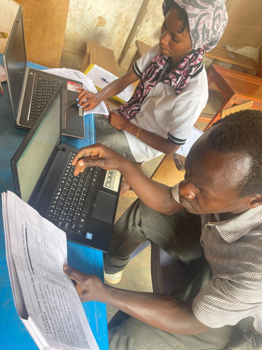 PeaceNajodo's tweet image. Happening now, At Sparkling Beginnings Schools - Kito . Inschool ICT integration Training for Educators and Admins. Teachers being introduced to digital teaching techniques. Thanks to @EdifyUganda thru #Edifyedtech &amp;amp; @SharebilityUg , #sharebilityedutech