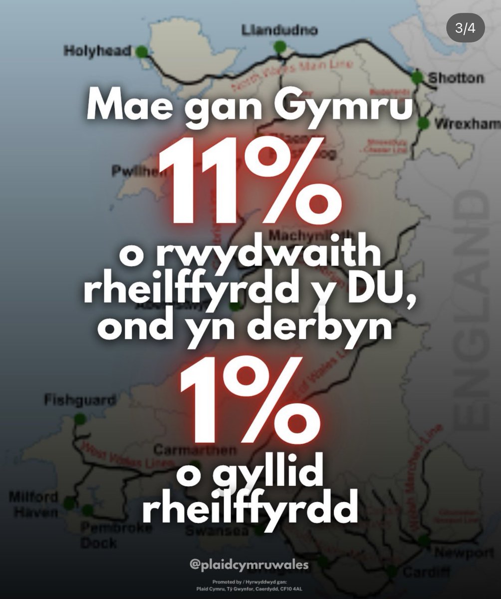 Llofnodwch y ddeiseb hon os ydych eisiau gweld hyn yn newid. ✍️ partyof.wales/hs2

Sign this petition if want to see this changed. ✍️
partyof.wales/hs2