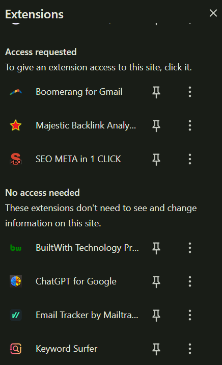 TheOnlyLSI's tweet photo. Starting to clear my current work laptop bit by bit, and thought someone here might need this stack of chrome extensions especially for SEO.

The last slide is how your chrome looks like for every search and it makes it easy to do your SEO research https://t.co/wuDejNrTw2