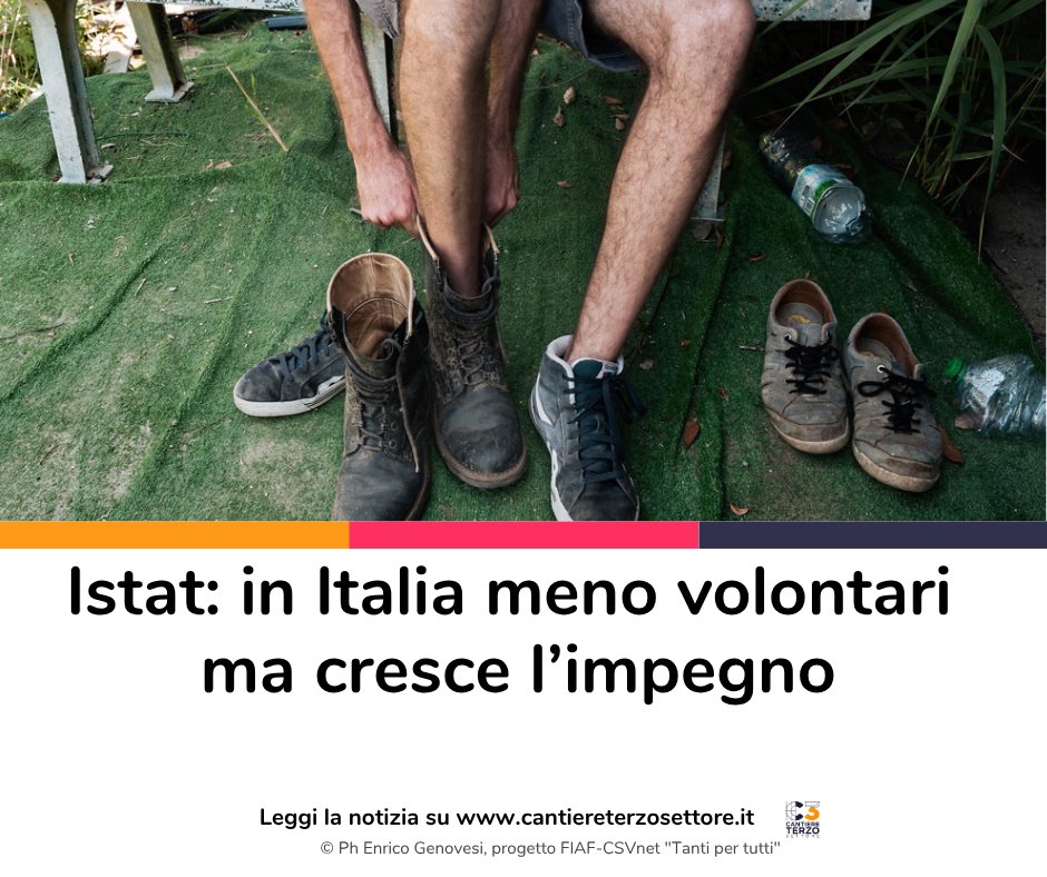 Meno #volontari, ma più impegno: nel 2023 sono 4,7 milioni gli italiani attivi. Crescono i “volontari ibridi”, tra organizzazioni e azioni autonome bit.ly/3UFbtqq