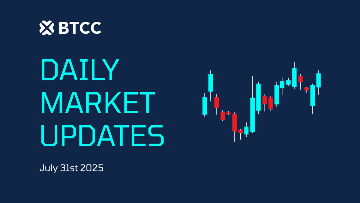 📰 BTCC デイリーアップデート – 2025年7月31日 ✨ $USDCトレジャリーが @ethereum 上で6,000万USDCを焼却 ✨  Telegramの「@crypto」ユーザー名に2,500万ドルの買収オファー、2年前には35万ドルで購入されていた ✨ @ethena_labs  のTVLが過去30日間で50%以上増加し、85億 ...