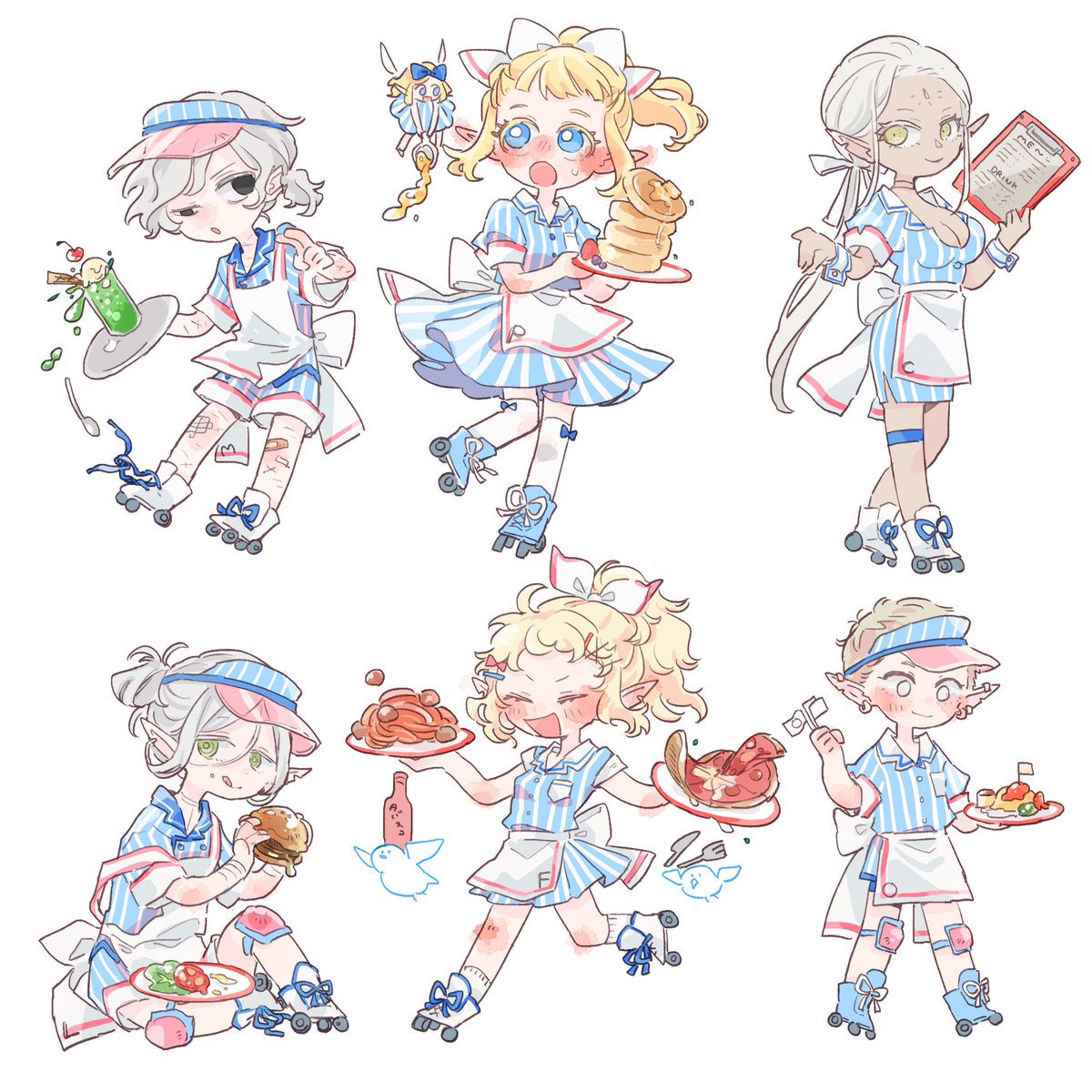 こんなこともあろうかとダイナー前に描いたな 色塗り嫌いで一生完成してないけど…