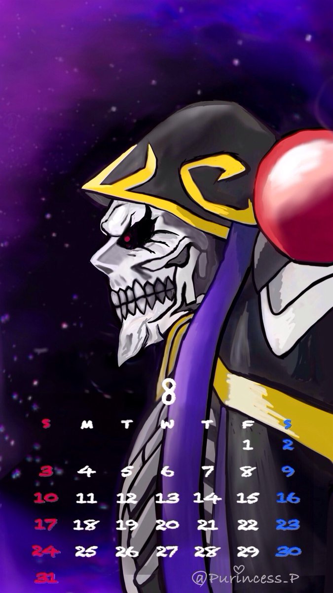 2025年8月のカレンダー
📱壁紙とかにどうぞ💜

#Overlord #オーバーロード
#アインズ様手描きイラスト