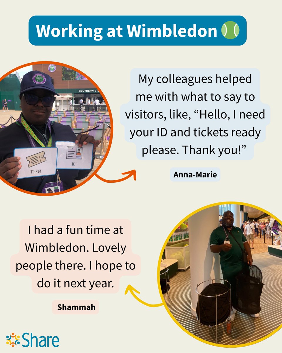 Share (@sharecommunity) on Twitter photo Last month, five of our Steps into Employment students had the incredible opportunity to work at the Wimbledon Championships thanks to <a href="/WimbledonFdn/">Wimbledon Foundation</a>'s Work at Wimbledon initiative.🎾
Read more about their experience here: sharecommunity.org.uk/share-students… Last month, five of our Steps into Employment students had the incredible opportunity to work at the Wimbledon Championships thanks to <a href="/WimbledonFdn/">Wimbledon Foundation</a>'s Work at Wimbledon initiative.🎾
Read more about their experience here: sharecommunity.org.uk/share-students…