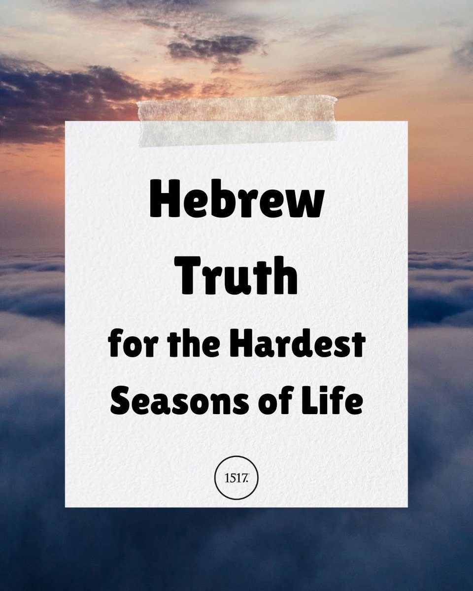 birdchadlouis's tweet image. Let me teach you a Hebrew truth that can carry you through the hardest seasons of life. It’s carried me. And I’ve walked through some deep valleys.

I don’t care how dark the day is. I don’t care how loud despair sings its siren song. This truth will pull you through:…