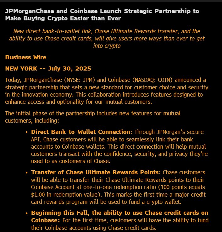 Coinbase at $90B and Chase at $800B is like Amazon vs. Sears in the 90s.

Coinbase ($COIN) will trade higher than Chase ($JPM) by 2030.

The most obvious spread trade is long Coinbase, short Chase.

You can bookmark this tweet.