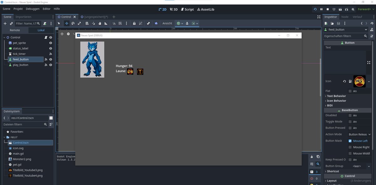 the_vanishqt's tweet image. Mein erstes Vpet. Einfach Mal getestet ob es von der Logik her funktioniert. Einfach nur geil.
#vpet #programmingisfun #art #kunst #deutsch #MonsterTamer #DIY
