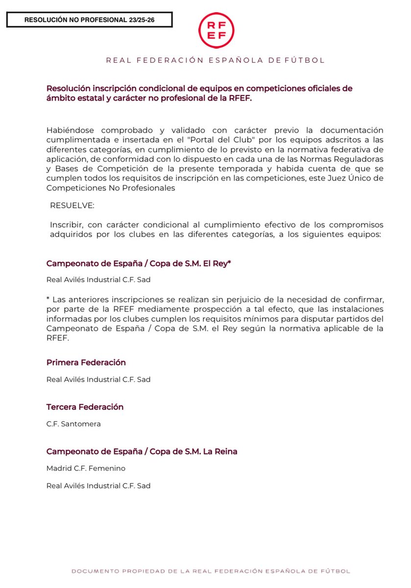 #avilesinismo (@avilesinismo) on Twitter photo ✅ La <a href="/rfef/">RFEF</a> ha confirmado de manera oficial la inscripción del <a href="/RealAvilesInd/">Real Avilés Industrial</a> en <a href="/Primera_RFEF/">Primera Federación Versus e-Learning</a> y en la Copa del Rey. Como siempre: calma y confianza.
#avilesinismo 🔵⚪️🔴 ✅ La <a href="/rfef/">RFEF</a> ha confirmado de manera oficial la inscripción del <a href="/RealAvilesInd/">Real Avilés Industrial</a> en <a href="/Primera_RFEF/">Primera Federación Versus e-Learning</a> y en la Copa del Rey. Como siempre: calma y confianza.
#avilesinismo 🔵⚪️🔴