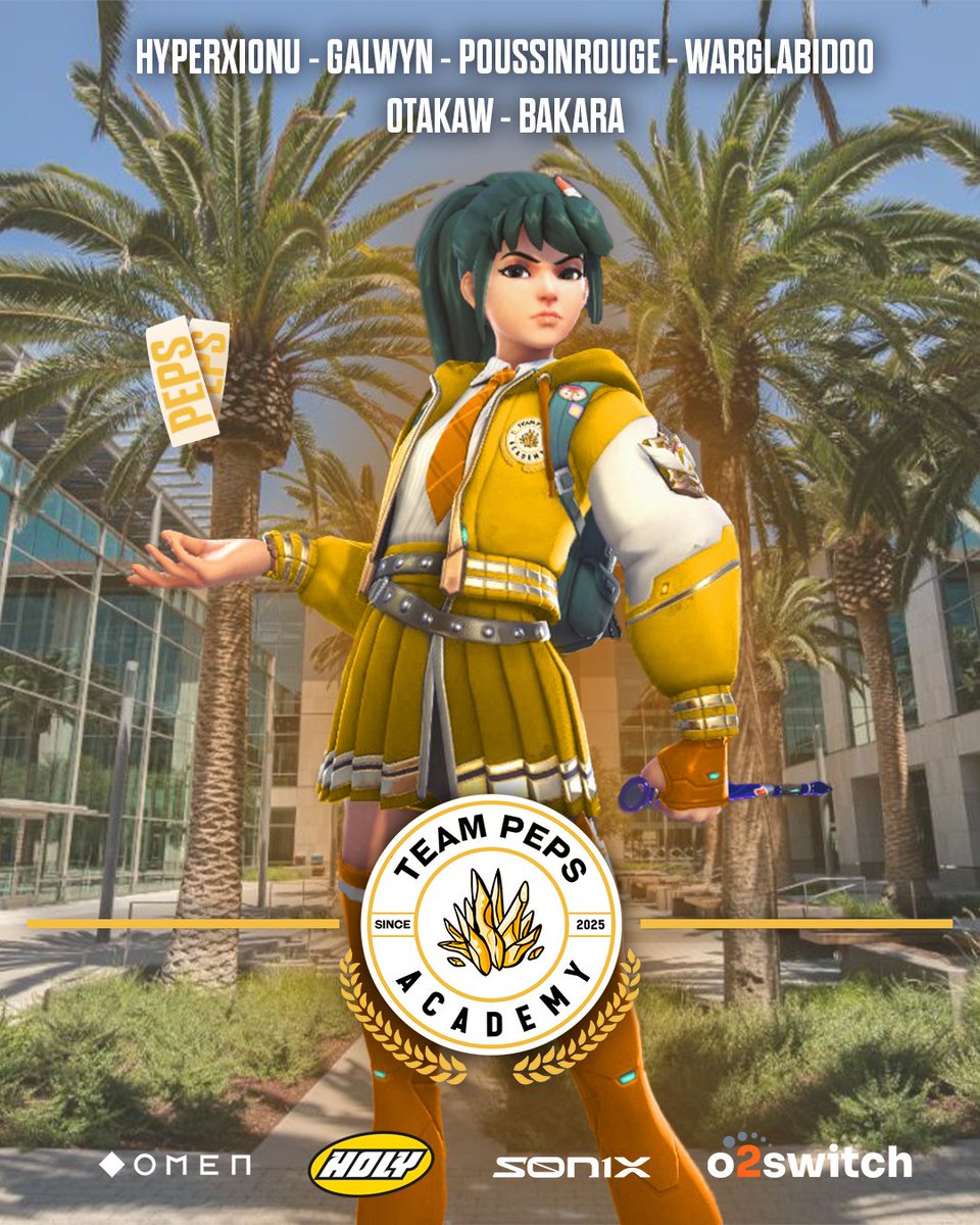 TEAM PEPS (@teampepsmax) on Twitter photo C'est bientôt la rentrée pour notre Academy !
Souhaitez la bienvenue à la 1ère Promotion qui participera à la <a href="/FACEIT_OW/">FACEIT Overwatch</a> League Expert 🥳
Premier match le 4 Août à suivre en direct sur la chaîne du CEO #AuxArmes ⚔️ C'est bientôt la rentrée pour notre Academy !
Souhaitez la bienvenue à la 1ère Promotion qui participera à la <a href="/FACEIT_OW/">FACEIT Overwatch</a> League Expert 🥳
Premier match le 4 Août à suivre en direct sur la chaîne du CEO #AuxArmes ⚔️